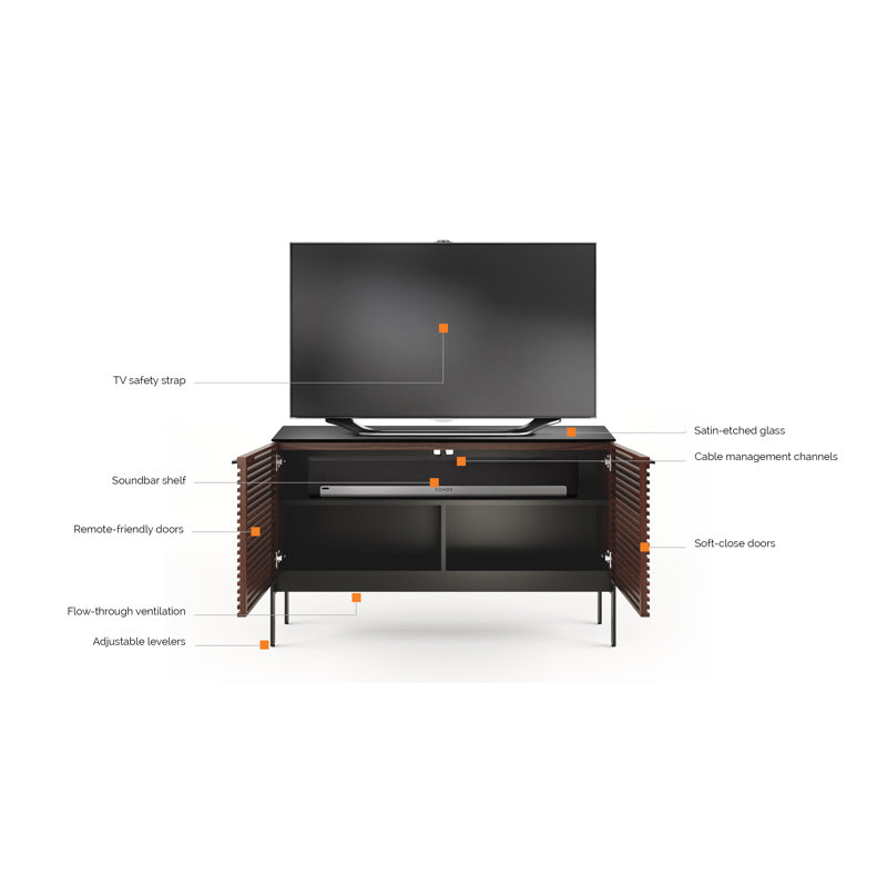 Corridor Media Console, Natural Walnut