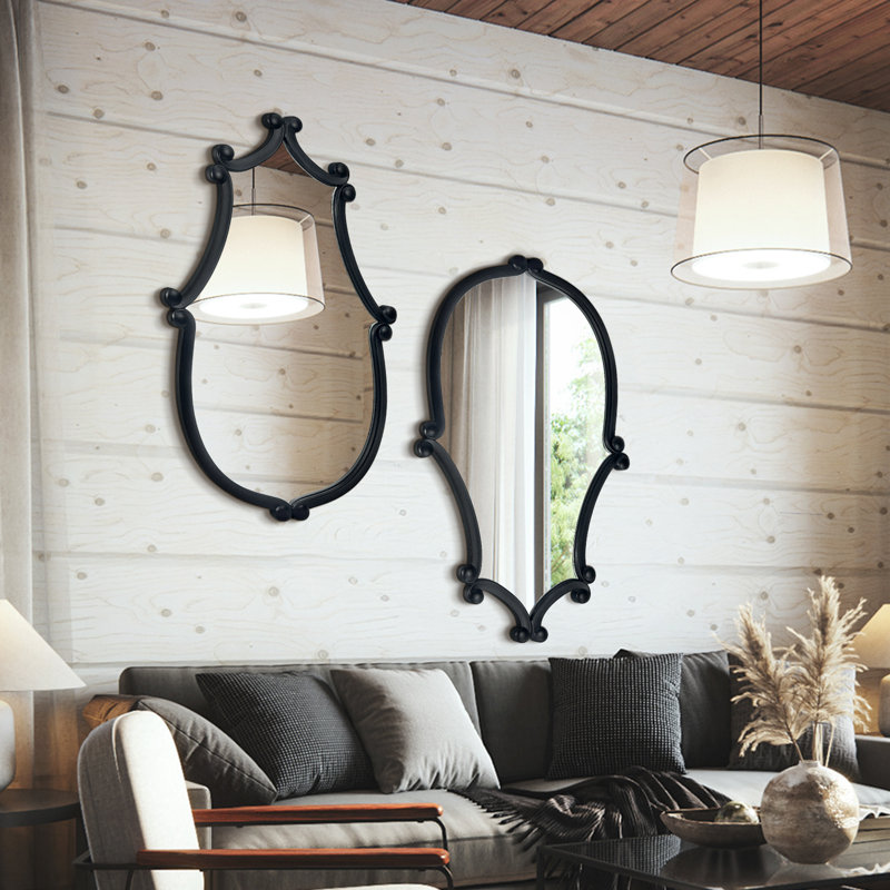 Miroir mural en bois (ensemble de 2), 32 po x 20 po