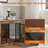 Furniture Style Dog Crate With Mat-1489851305