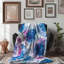Watercolor Shibori Serenade - 1 Piece Premium Sherpa Blanket-1272219616