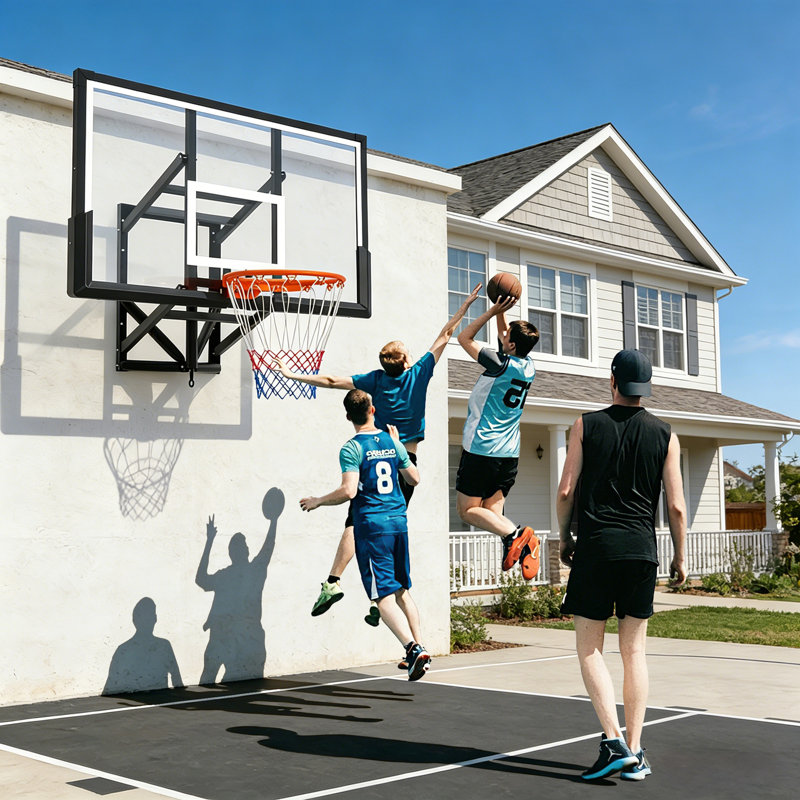 Panier de basketball mural, panneau de basketball mural pour PC de 52 pouces