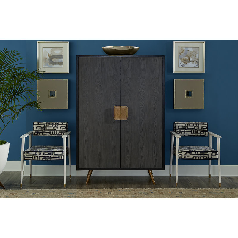 Accent Cabinet, Black Grain Ash, Brown