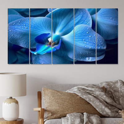 Semple - reproduction d'art sur toile florale - 5 panneaux égaux
