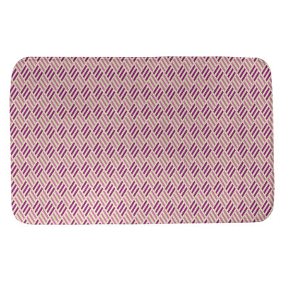 Tapis pour salle de bain diamants Kitterman