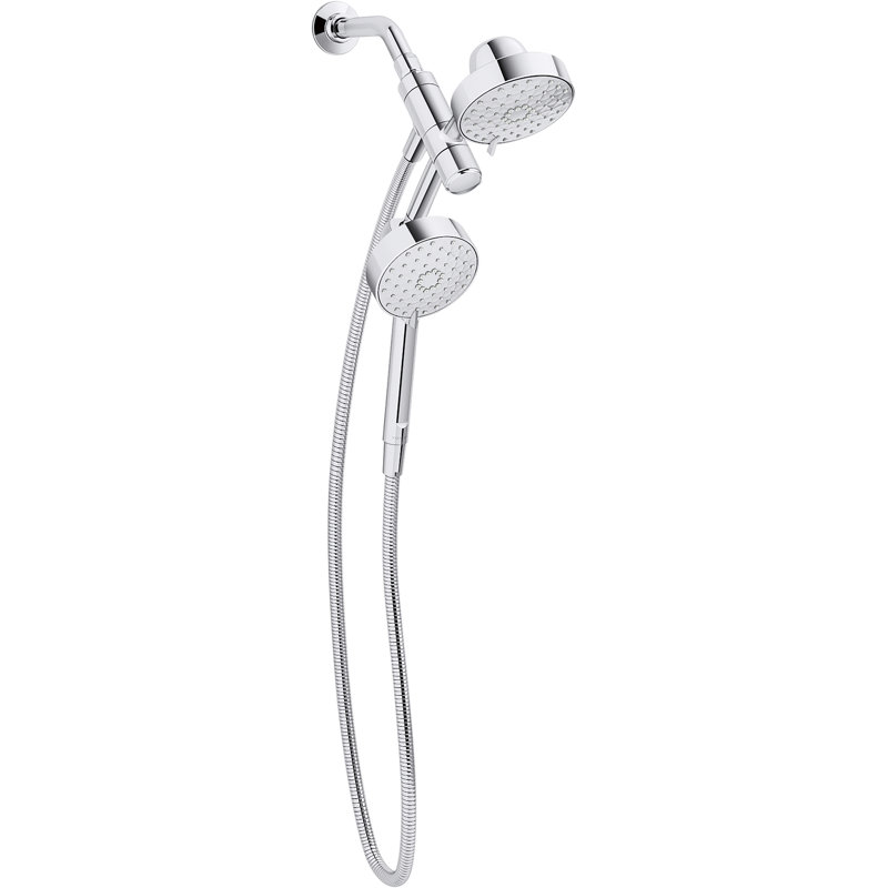 Awaken 2-In-1 Multifunction Shower Combo Kit, Showerhead and Handshower Set, 2.5 GPM, Chrome