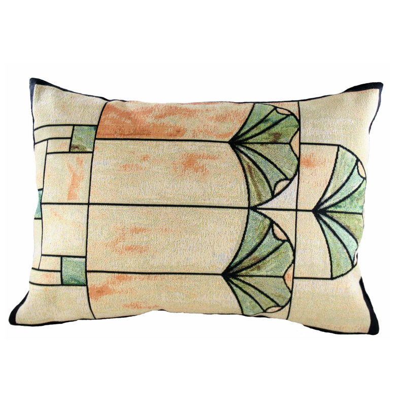 Geometric Cotton Blend Throw Pillow