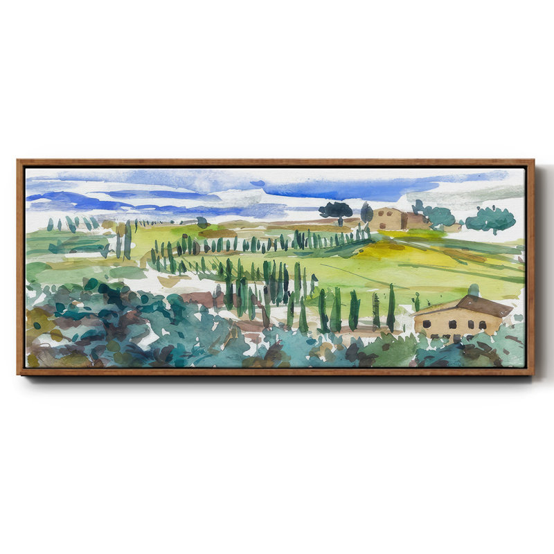 Pastel Hills II - toile encadrée, H 24 po x l 60 po