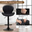 Height Adjustable Swivel Faux Leather Bar Stool/Counter Chair with Metal Frame-1529220584