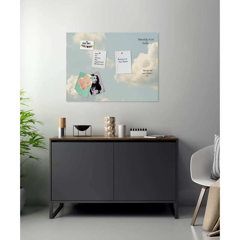Magnetic Glass Photo Memo Board