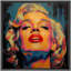 «Pop Urban Street Moody Portrait» par Marilyn Monroe, œuvre d'art sur toile encadrée-107907565-107907563