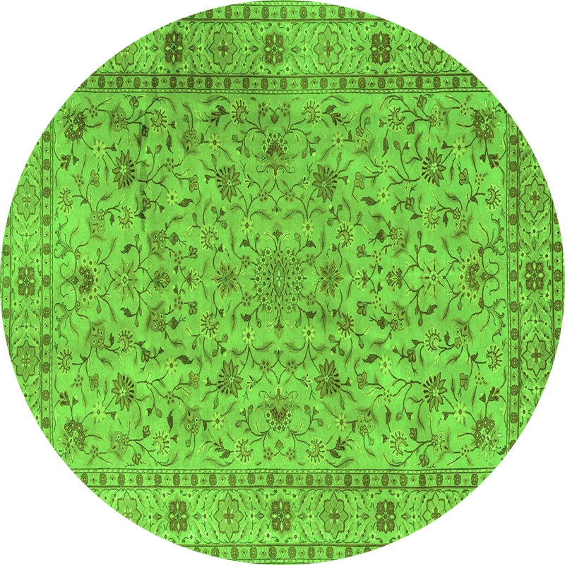 Tapis vert traditionnel Traditional 2029, Rond 4 pi