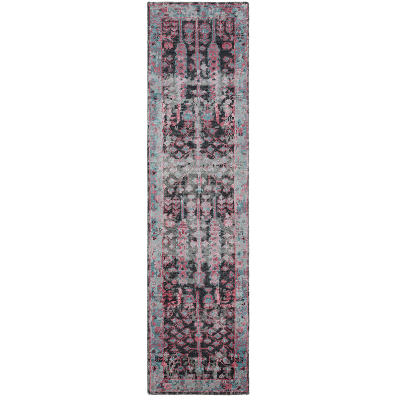 Lukin Hand Knotted Wool Oriental Area Rug, Runner 2'6" x 10'