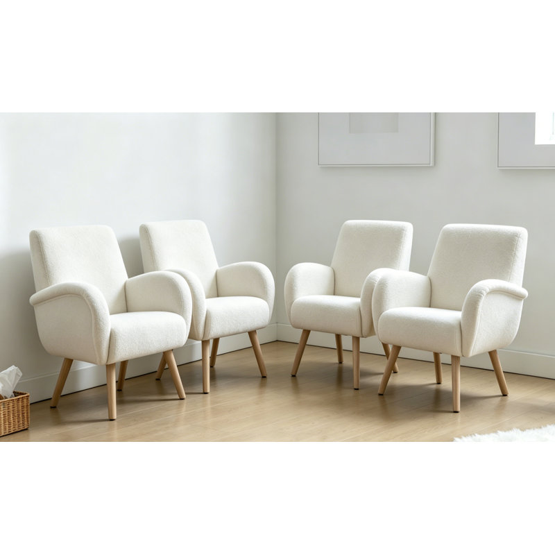 Manufactured Wood Accent Stool, White