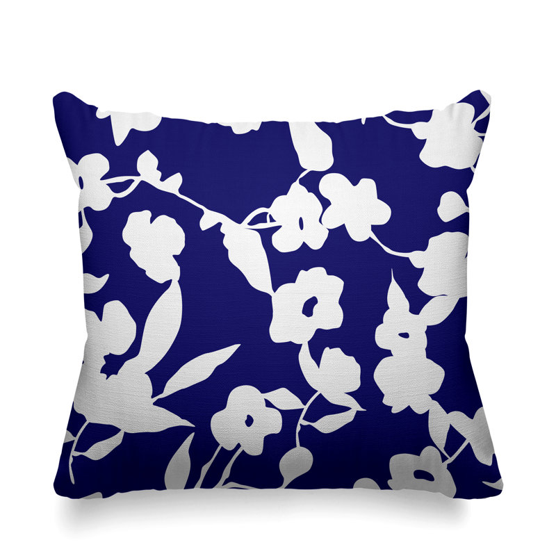 Housse et insert de coussin extérieur d'extérieur, H 15 po x l 15 po, Bleu