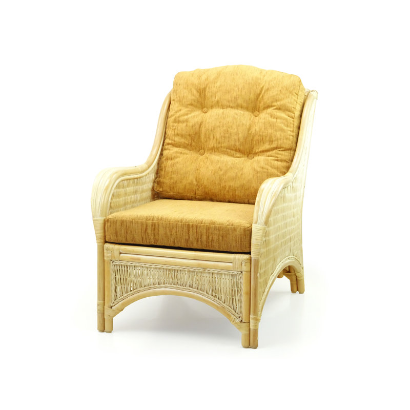 Boba Upholstered Armchair, Light Brown Polypropylene/Olefin, Natural