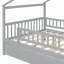 Lit double en bois avec lit gigogne simple, gris-1403321849