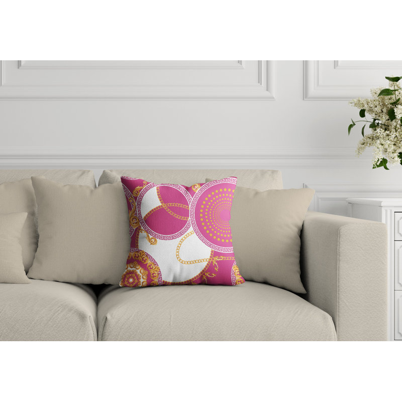 Housse et insert de coussin extérieur Tobin, L 15 po x H 15 po, Rose