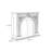 Nut-Brown Solid Wood Freestanding Fireplace