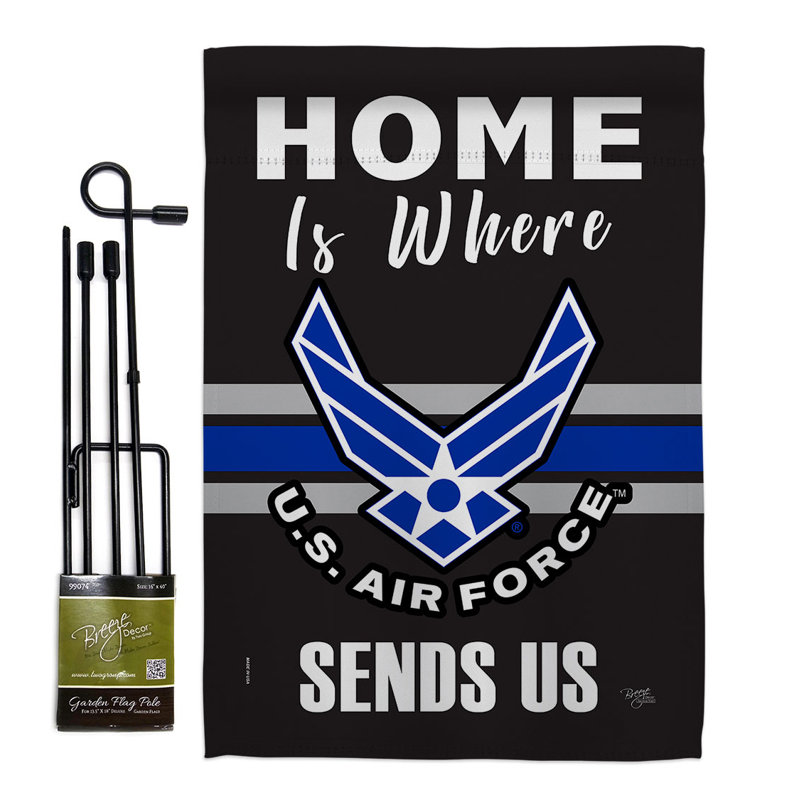 Ensemble de drapeaux en polyester 18,5 po x 13 po Home Is Where