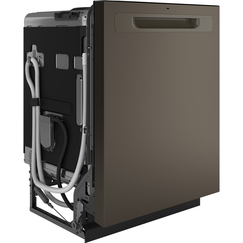 GE Appliances 24" 45 Decibel ENERGY STAR Certified Built-in Top Control Dishwasher with Adjustable Rack and Tall Tub, Slate