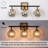 Mylisa 3-Light Dimmable Globe Vanity Light with Mercury Glass Shade