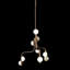 Lustre sphérique unique à 9 lumières DEL avec détails en verre-87800725-87800726-87800727