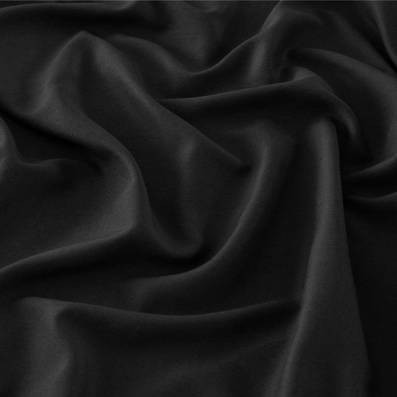 Bedsure Polyester & Rayon Derived from Bamboo Sheets, Black, King Sheet Set with 2 Pillowcases