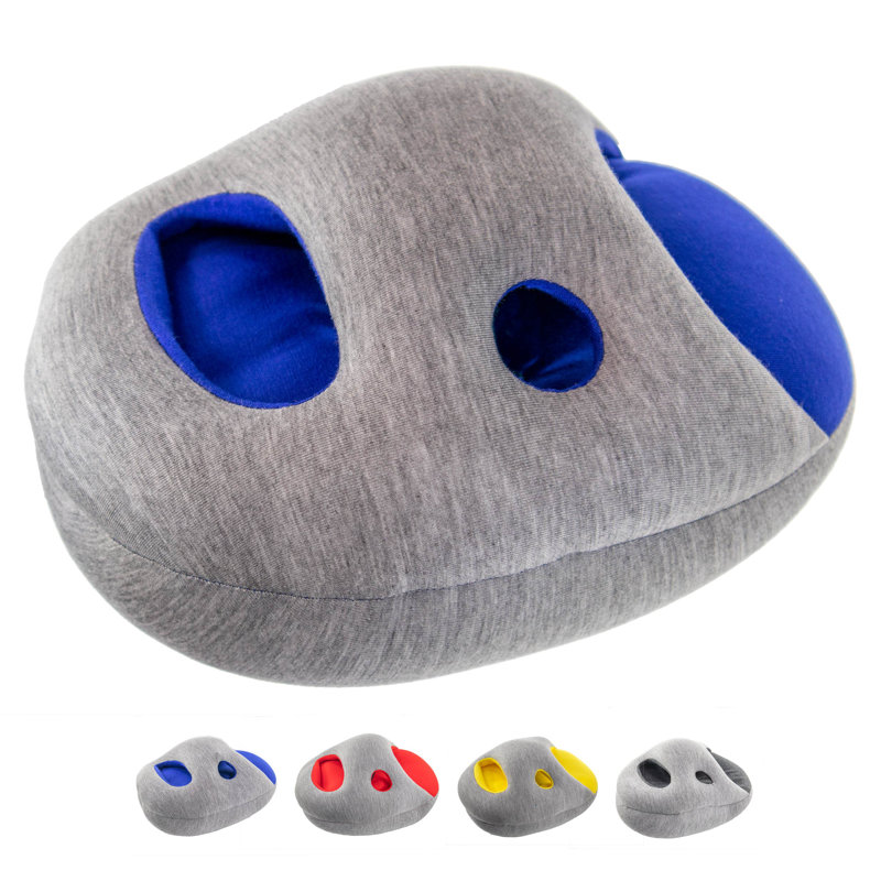 Oreiller de soutien en fibre de gel, Bleu