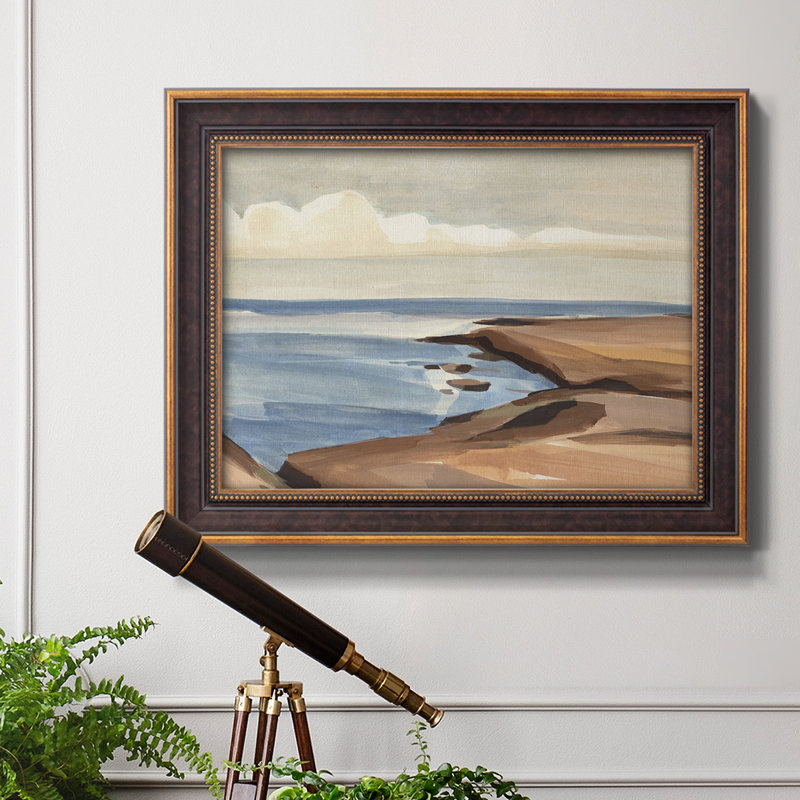 Toile encadrée de qualité supérieure Shore Days II - prête à être accrochée, H 21 po x l 25 po x P 2,5 po