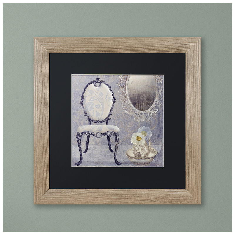 «Salon II» par Jadaya, impression encadrée, Noir, H 16 po x l 16 po x P 0,5 po, Cadre noir