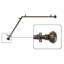 Tringle à rideaux d'angle simple réglable 0,8 po Iniguez-25515821-25515816