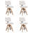 Adjustable Height Swivel Bar Stools With Back, Modern Pu Leather Counter Stool For Kitchen Island (Set of 4)-1438733476-1438733474