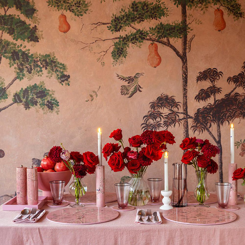 Napperons Chinoiserie, Rose