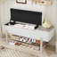 Banc de rangement rembourré Farmhouse avec compartiment caché et support inférieur - Naturel-129894779-129894777