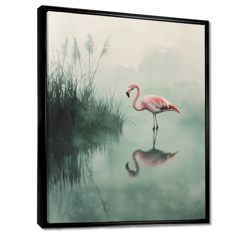 Coralito - Animals Wall Decor, Noir, Reproduction encadrée sans passe-partout, H 20 po x l 12 po