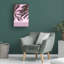 Palmier rose 1 - Impression sur toile tendue-93516086