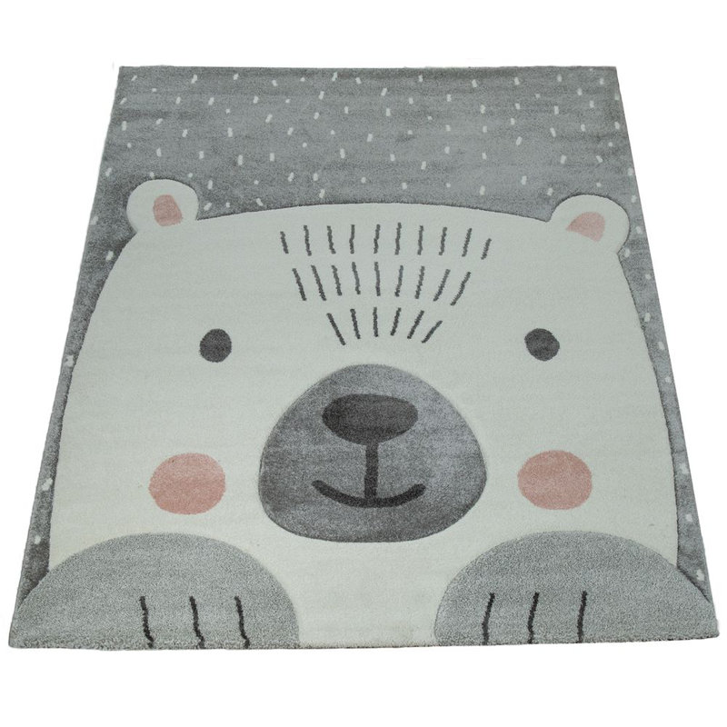 McBride Shaggy Grey Rug, Round 160cm