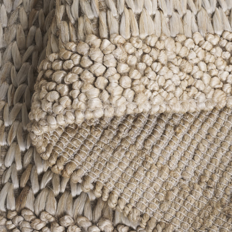 Natural Fiber Handwoven Jute Rug, Rectangle 8' x 10'