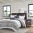 Premium Cotton King Bedding Sets, Gray Farmhouse Chenille For Home