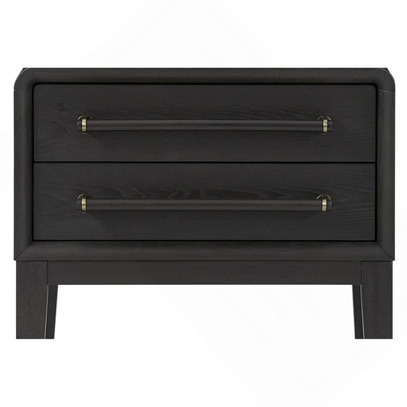 Small Nightstand - Peppercorn, Black