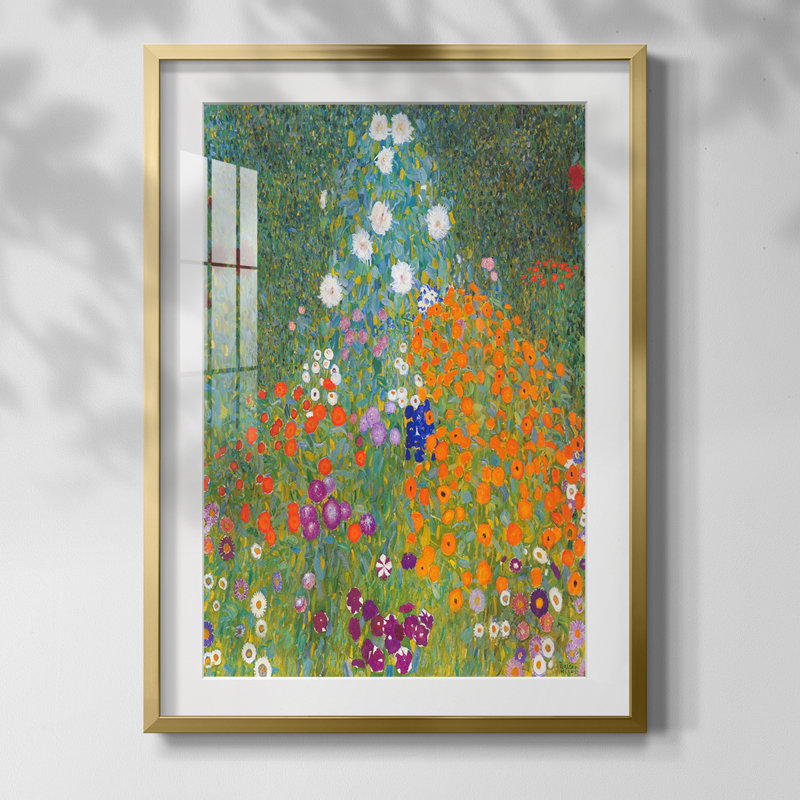 Gustav Klimt XVII - impression encadrée, Doré