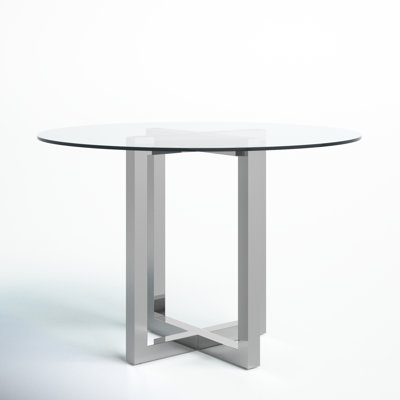 Dern Glass Round Dining Table