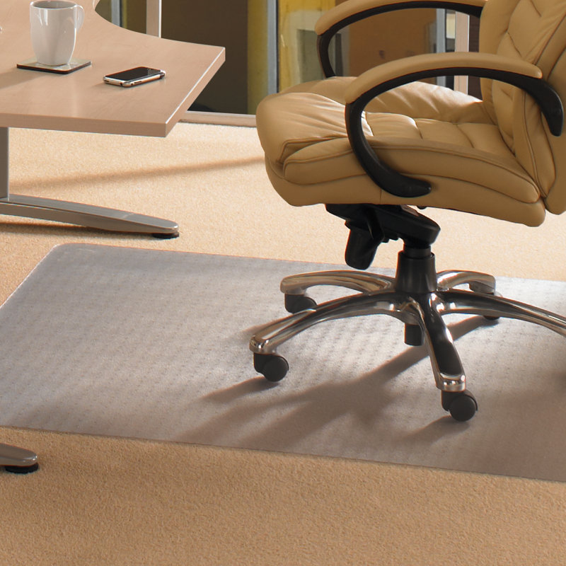 Cleartex Advantagemat Rectangular Chair Mat for Standard Pile Carpets, 120cm x 150cm