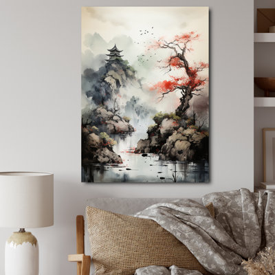 " Asian Art Samurais Landscape I "