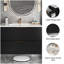 Armoire 090 noir sans lavabo