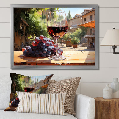 «Balayage de bourgogne», art mural vin