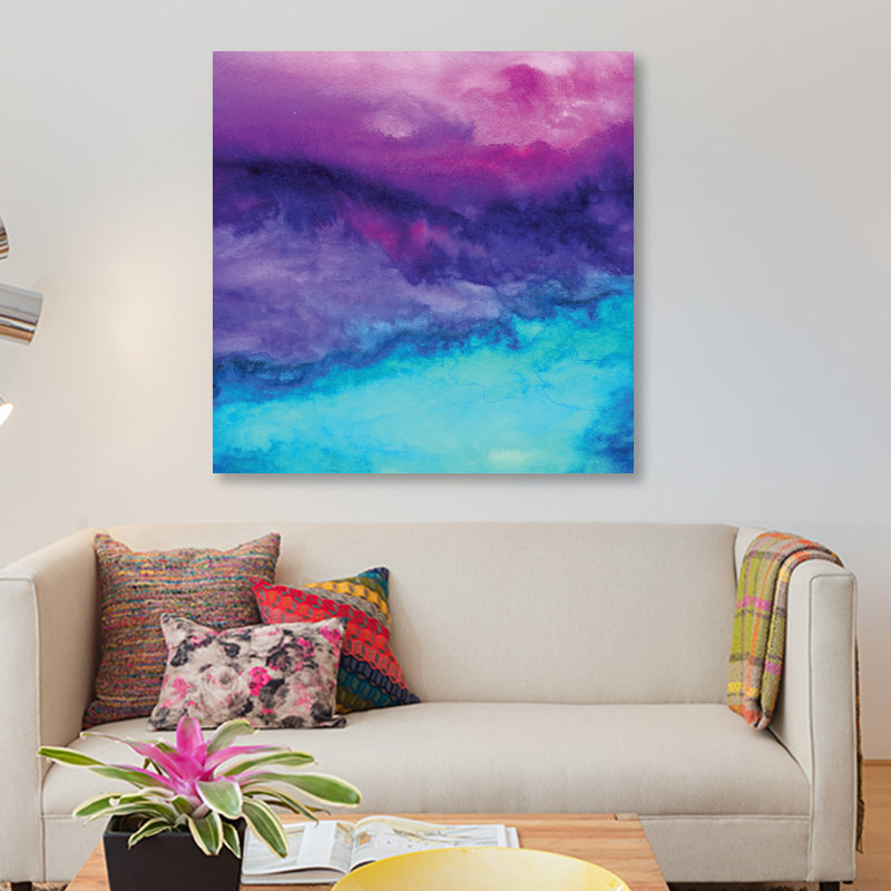 « the sound », reproduction sur toile, H 48 po x l 48 po x P 1,5 po, Pas de tapis, Toile tendue
