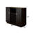 Hazen Espresso Finish Wine Cabinet