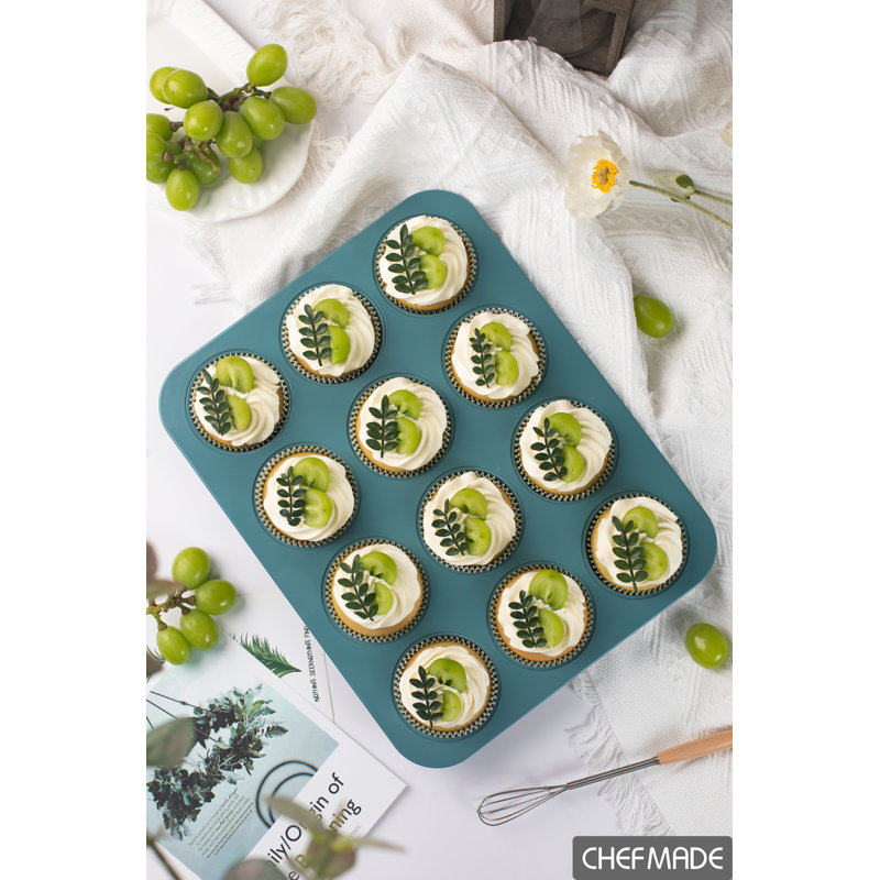 Chefmade Non-stick 20 Cups Mini Muffin Pan,carbon Steel Cupcakes Baking Pan