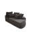 Nirvana 78.5-Inch Mid-Century Modern Futon With Corduroy Fabric And Neck Pillow Design-121793578